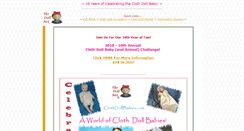 Desktop Screenshot of clothdollbabies.com
